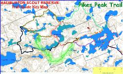 Key Map - Pike's Peak Trail